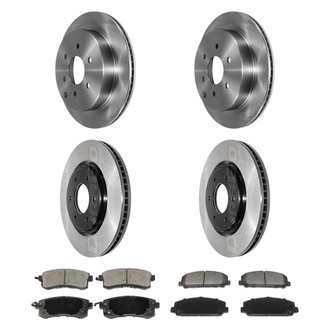DuraGo® - Electrophoretic Coated Plain Brake Kit with Ceramic Pads