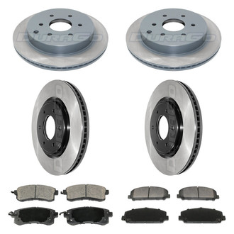 DuraGo® - Electrophoretic Coated Plain Brake Kit with Ceramic Pads