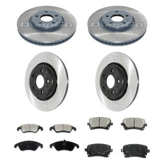 DuraGo® - Electrophoretic Coated Plain Brake Kit with Ceramic Pads