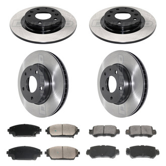 DuraGo® - Electrophoretic Coated Plain Brake Kit with Ceramic Pads