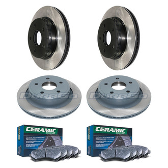 DuraGo® - Electrophoretic Coated Plain Brake Kit with Ceramic Pads