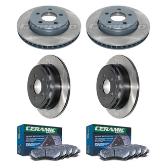 DuraGo® - Electrophoretic Coated Plain Brake Kit with Ceramic Pads