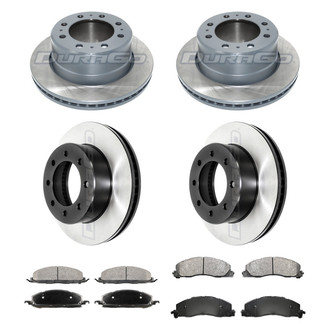 DuraGo® - Electrophoretic Coated Plain Brake Kit with Ceramic Pads