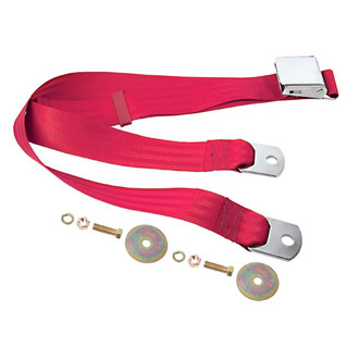 Dynacorn® - 74" Seat Belt with Lift Buckle Latch, Dark Red