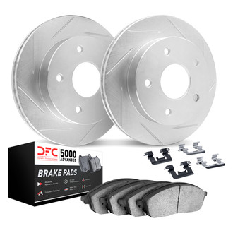 DFC® - Geoperformance Slotted Rear Brake Kit with 5000 Advanced Brake Pads