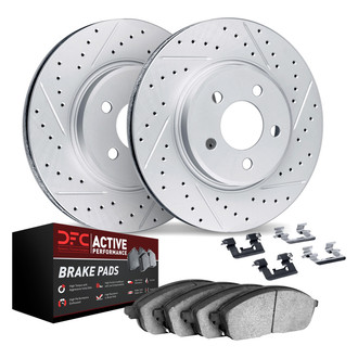 DFC® - Geoperformance Drilled and Slotted Brake Kit with 5000 Advanced Brake Pads