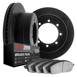 DFC® - Slotted Front Brake Kit with 3000 Series Semi-Metallic Brake Pads