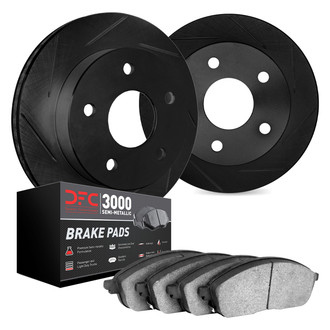 DFC® - Slotted Front Brake Kit with 3000 Series Semi-Metallic Brake Pads