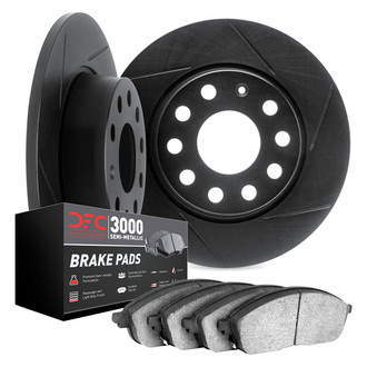DFC® - Slotted Front Brake Kit with 3000 Series Semi-Metallic Brake Pads