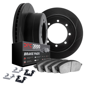 DFC® - Slotted Rear Brake Kit with 3000 Series Semi-Metallic Brake Pads