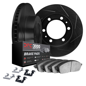 DFC® - Slotted Front Brake Kit with 3000 Series Semi-Metallic Brake Pads