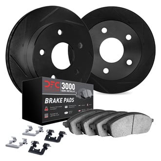 DFC® 3112-72068 - Slotted Front Brake Kit with 3000 Series Semi-Metallic Brake Pads