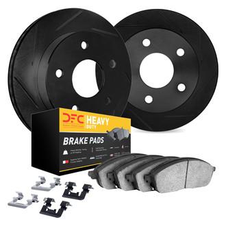 DFC® - Slotted Rear Brake Kit with Heavy Duty Brake Pads