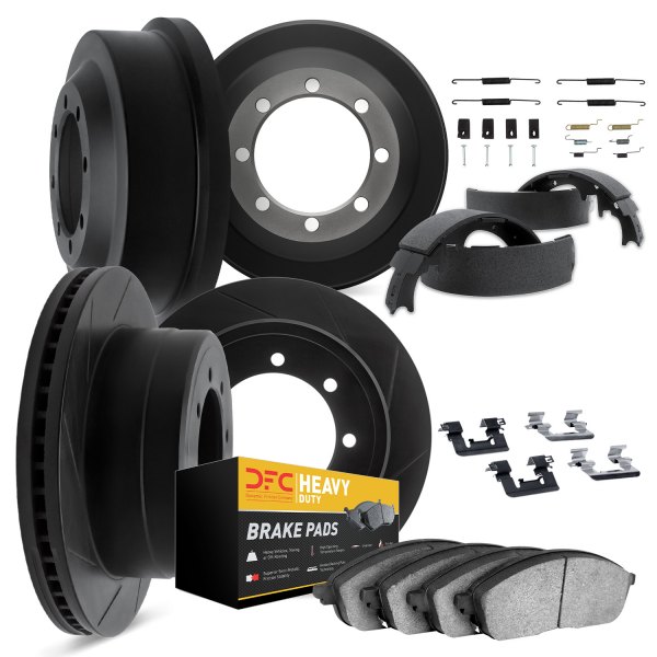DFC® - Slotted Front and Rear Brake Kit with Heavy Duty Brake Pads