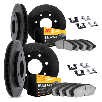 DFC® - Slotted Front and Rear Brake Kit with Heavy Duty Brake Pads