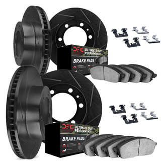 DFC® - Slotted Front and Rear Brake Kit with Ultimate Duty Performance Brake Pads