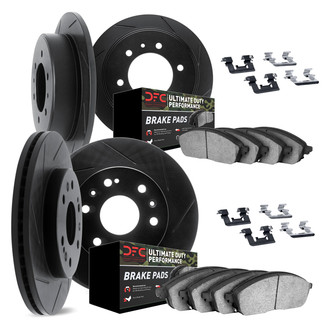 DFC® - Slotted Front and Rear Brake Kit with Ultimate Duty Performance Brake Pads