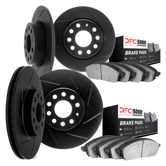DFC® - Slotted Front and Rear Brake Kit with 5000 Advanced Brake Pads