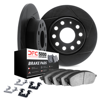DFC® 3512-42052 - Slotted Rear Brake Kit with 5000 Advanced Brake Pads