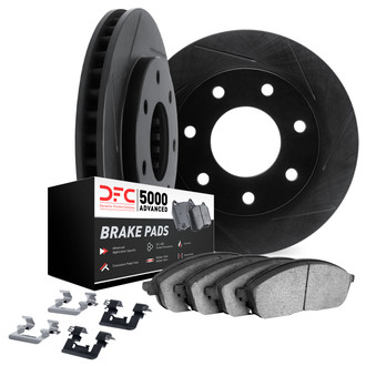 DFC® - Slotted Front Brake Kit with 5000 Advanced Brake Pads
