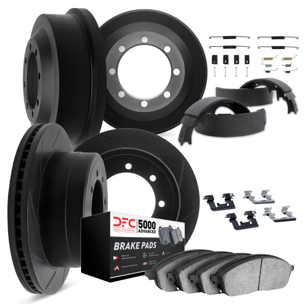 DFC® - Slotted Front and Rear Brake Kit with 5000 Advanced Brake Pads