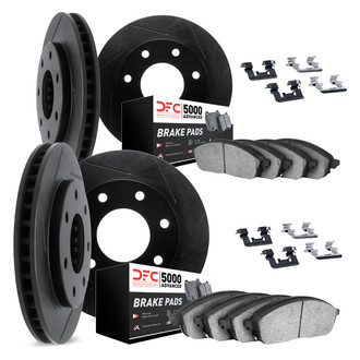 DFC® - Slotted Front and Rear Brake Kit with 5000 Advanced Brake Pads
