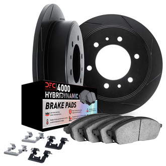 DFC® - Slotted Rear Brake Kit with 4000 HybriDynamic Brake Pads