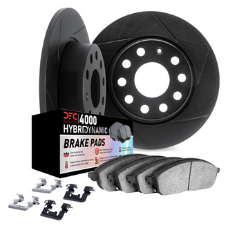 DFC® 3812-54109 - Slotted Rear Brake Kit with 4000 HybriDynamic Brake Pads