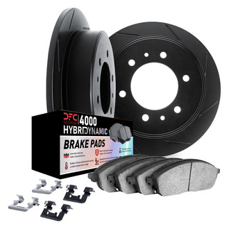 DFC® - Slotted Rear Brake Kit with 4000 HybriDynamic Brake Pads