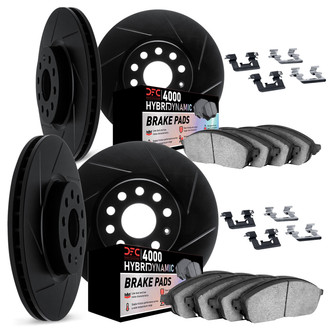 DFC® - Slotted Front and Rear Brake Kit with 4000 HybriDynamic Brake Pads