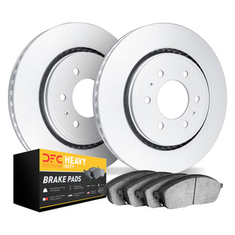 DFC® - Geospec Plain Rear Brake Kit with Heavy Duty Brake Pads