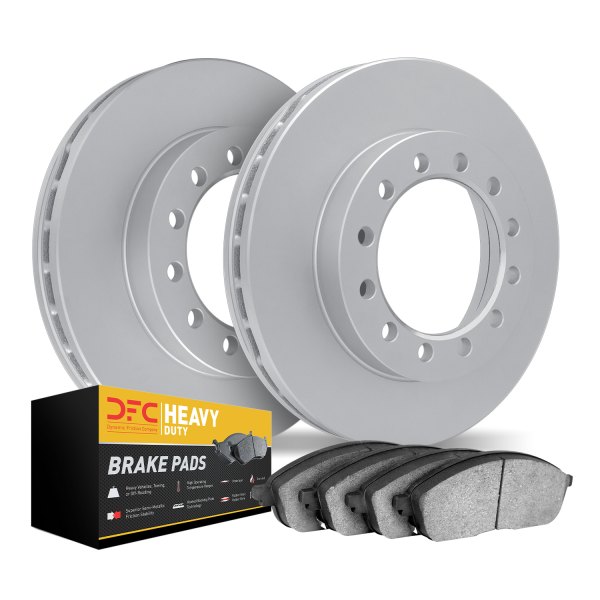 DFC® - Geospec Plain Front Brake Kit with Heavy Duty Brake Pads