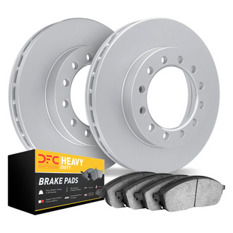 DFC® - Geospec Plain Front Brake Kit with Heavy Duty Brake Pads