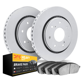 DFC® - Geospec Plain Front Brake Kit with Heavy Duty Brake Pads