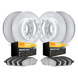 DFC® - Geospec Plain Front and Rear Brake Kit with Heavy Duty Brake Pads