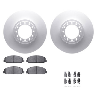 DFC® - Geospec Plain Front Brake Kit with Heavy Duty Brake Pads
