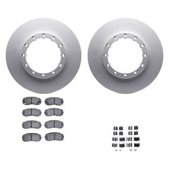 DFC® - Geospec Plain Rear Brake Kit with Heavy Duty Brake Pads