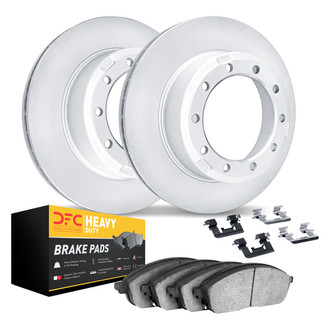 DFC® - Geospec Plain Front Brake Kit with Heavy Duty Brake Pads