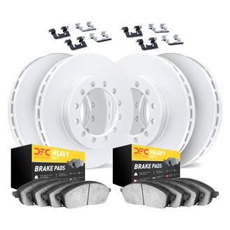 DFC® - Geospec Plain Front and Rear Brake Kit with Heavy Duty Brake Pads