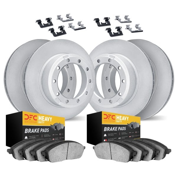 DFC® - Geospec Plain Front and Rear Brake Kit with Heavy Duty Brake Pads