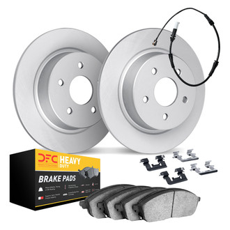 DFC® - Geospec Plain Rear Brake Kit with Heavy Duty Brake Pads