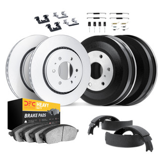 DFC® - Geospec Plain Front and Rear Brake Kit with Heavy Duty Brake Pads