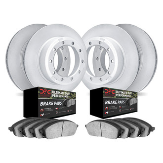 DFC® - Geospec Plain Front and Rear Brake Kit with Ultimate Duty Performance Brake Pads