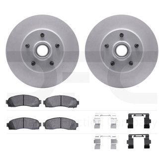 DFC® - Geospec Plain Front Brake Kit with Ultimate Duty Performance Brake Pads