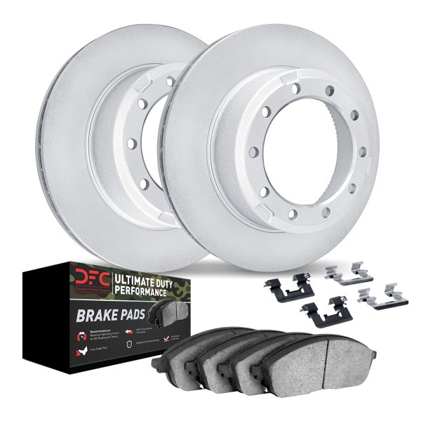 DFC® - Geospec Plain Front Brake Kit with Ultimate Duty Performance Brake Pads