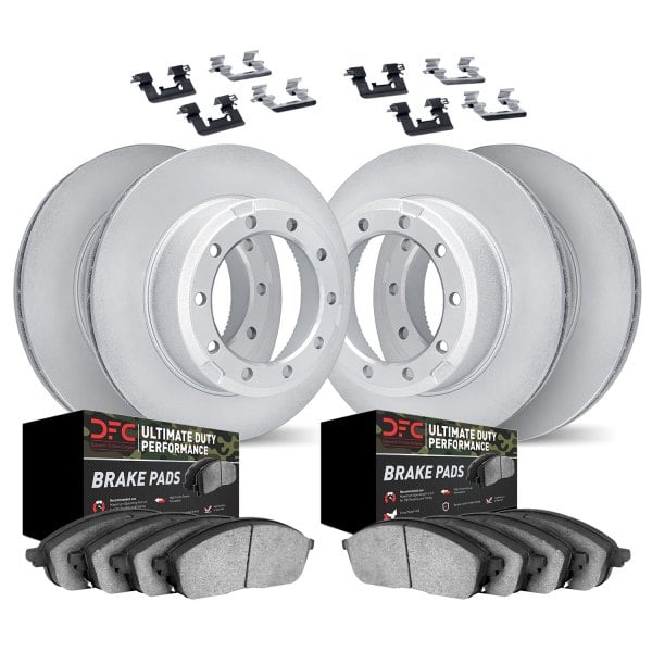 DFC® - Geospec Plain Front and Rear Brake Kit with Ultimate Duty Performance Brake Pads