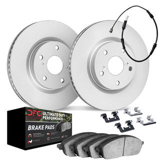 DFC® - Geospec Plain Front Brake Kit with Ultimate Duty Performance Brake Pads