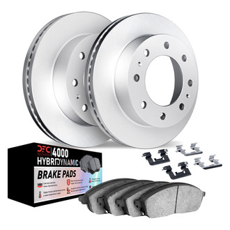 DFC® - Geospec Plain Rear Brake Kit with 4000 HybriDynamic Brake Pads