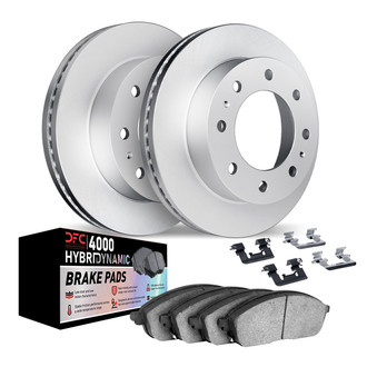 DFC® 4812-48028 - Geospec Plain Rear Brake Kit with 4000 HybriDynamic Brake Pads