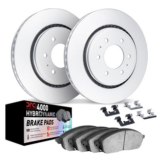DFC® 4812-48039 - Geospec Plain Rear Brake Kit with 4000 HybriDynamic Brake Pads